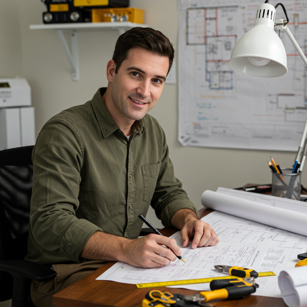 Licensed contractor at work